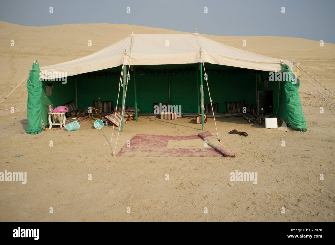 Une tente bédouine, Doha Qatar Banque D'Images