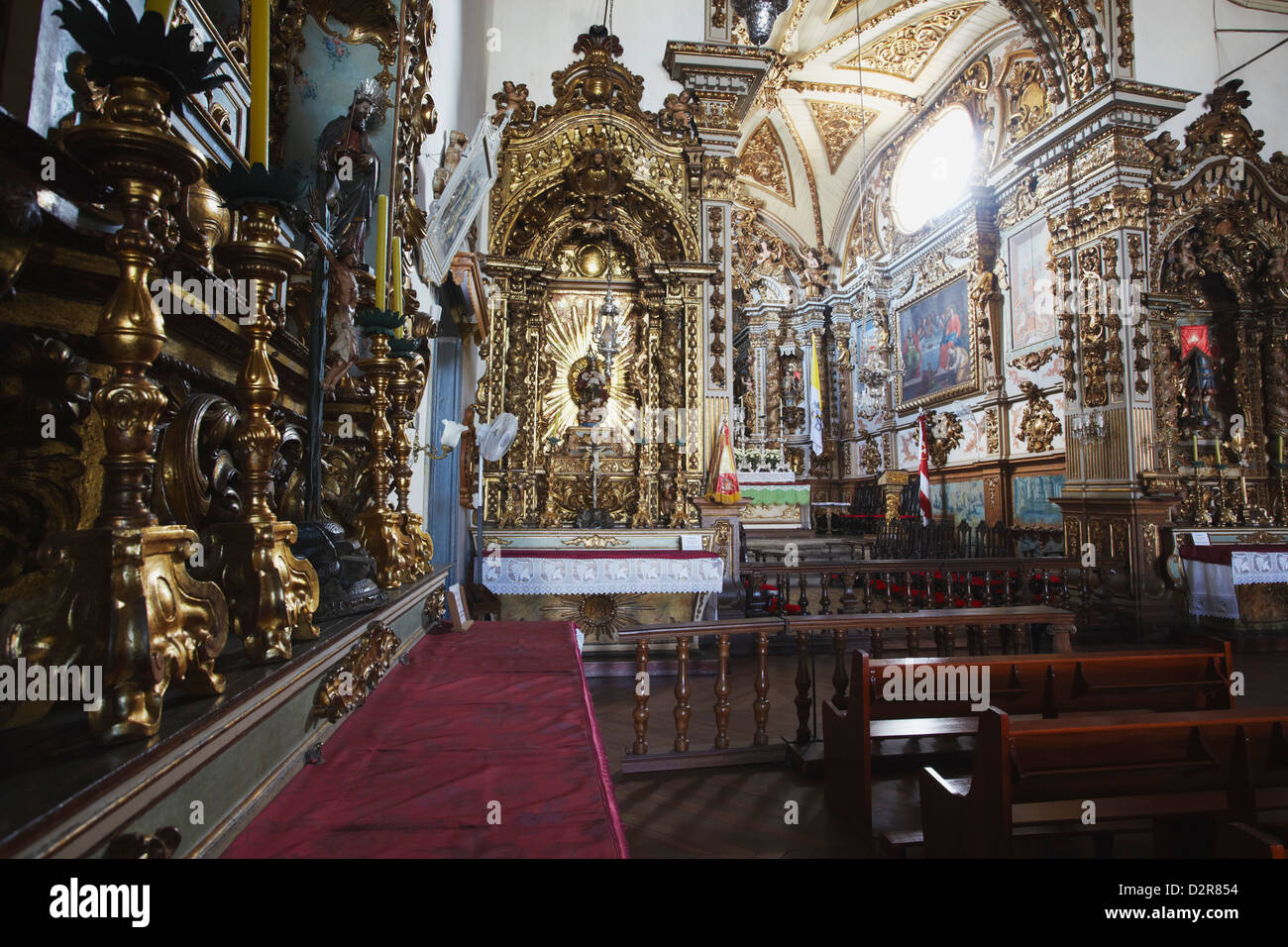 Intérieur de la cathédrale de Notre Dame de Pilar (Catedral Basilica do Pilar), Sao Joao del Rei, Minas Gerais, Brésil, Amérique du Sud Banque D'Images