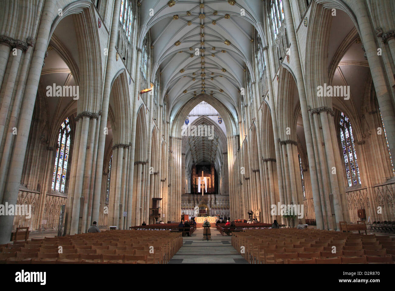 La cathédrale de York, York, Yorkshire, Angleterre, Royaume-Uni, Europe Banque D'Images