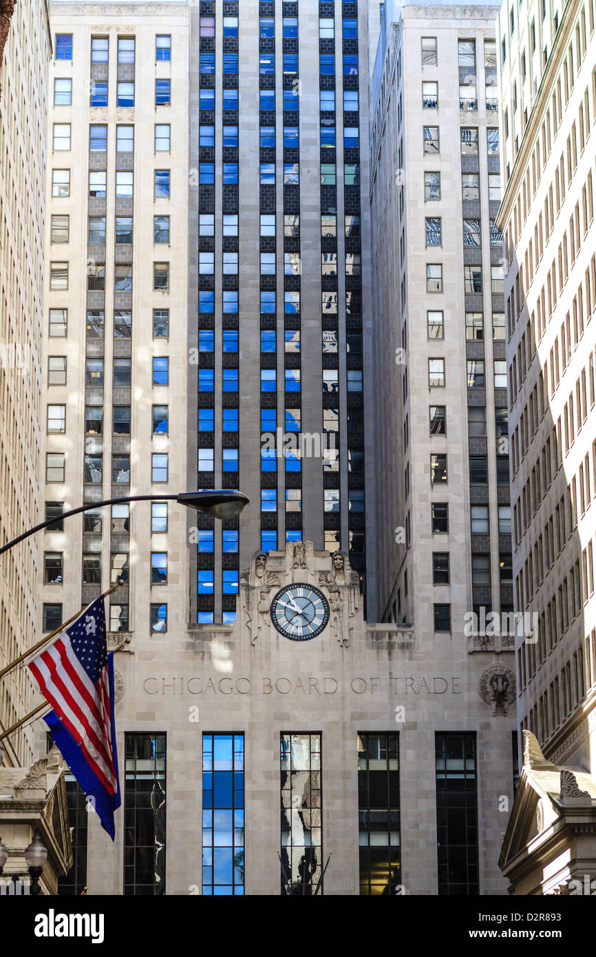 Chicago Board of Trade Building, le centre-ville de Chicago, Illinois, États-Unis d'Amérique, Amérique du Nord Banque D'Images