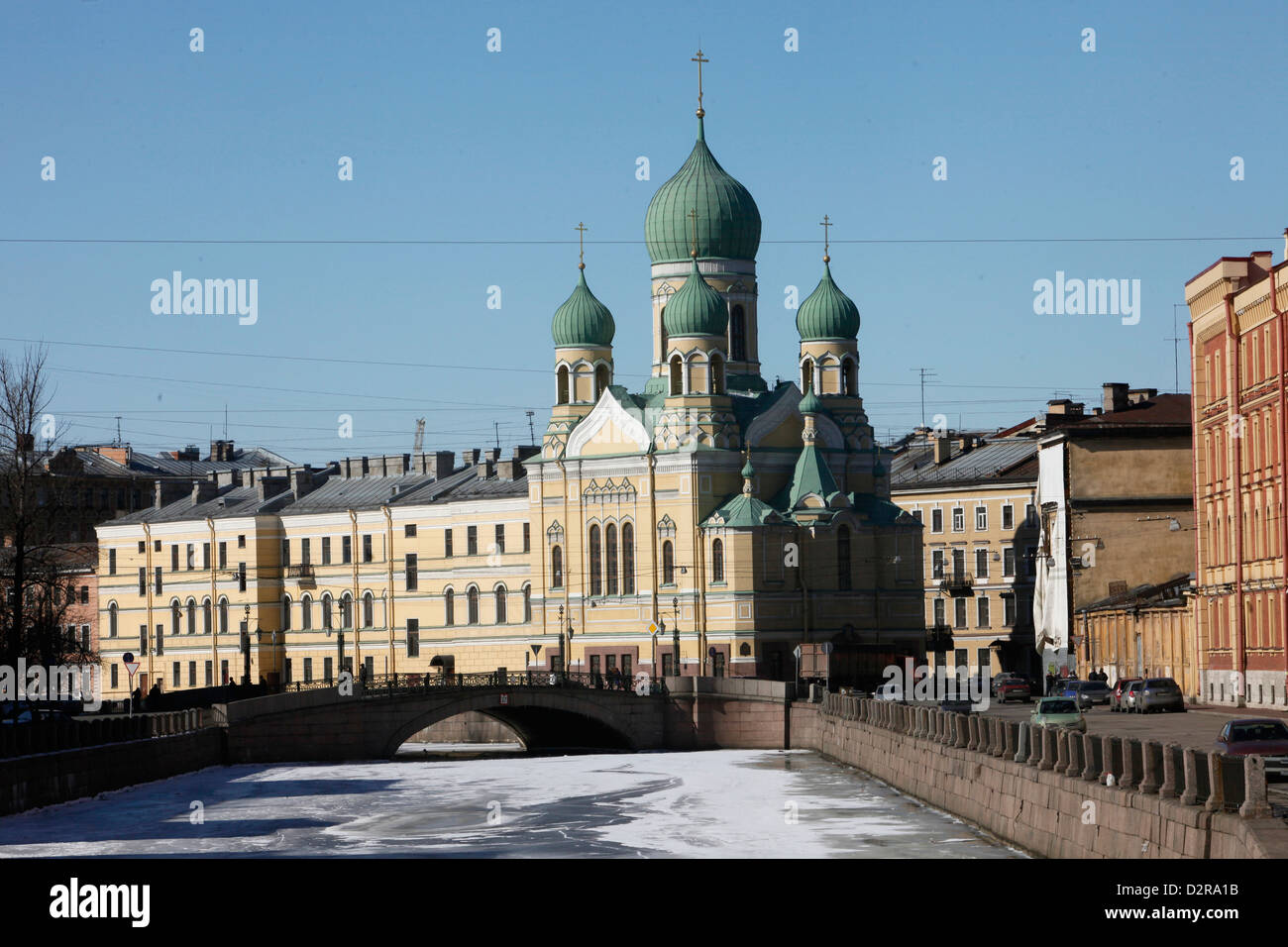 L'église orthodoxe, Saint-Pétersbourg, Russie, Europe Banque D'Images