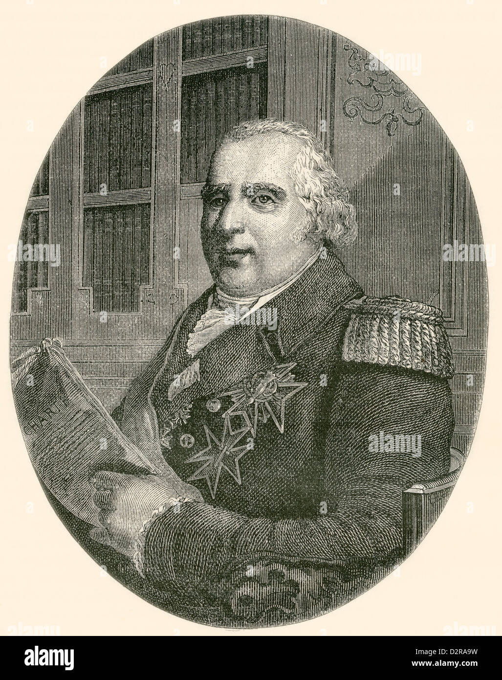 Louis XVIII, 1755 - 1824, alias 'le'. Bourbon Roi de France et de Navarre. Banque D'Images