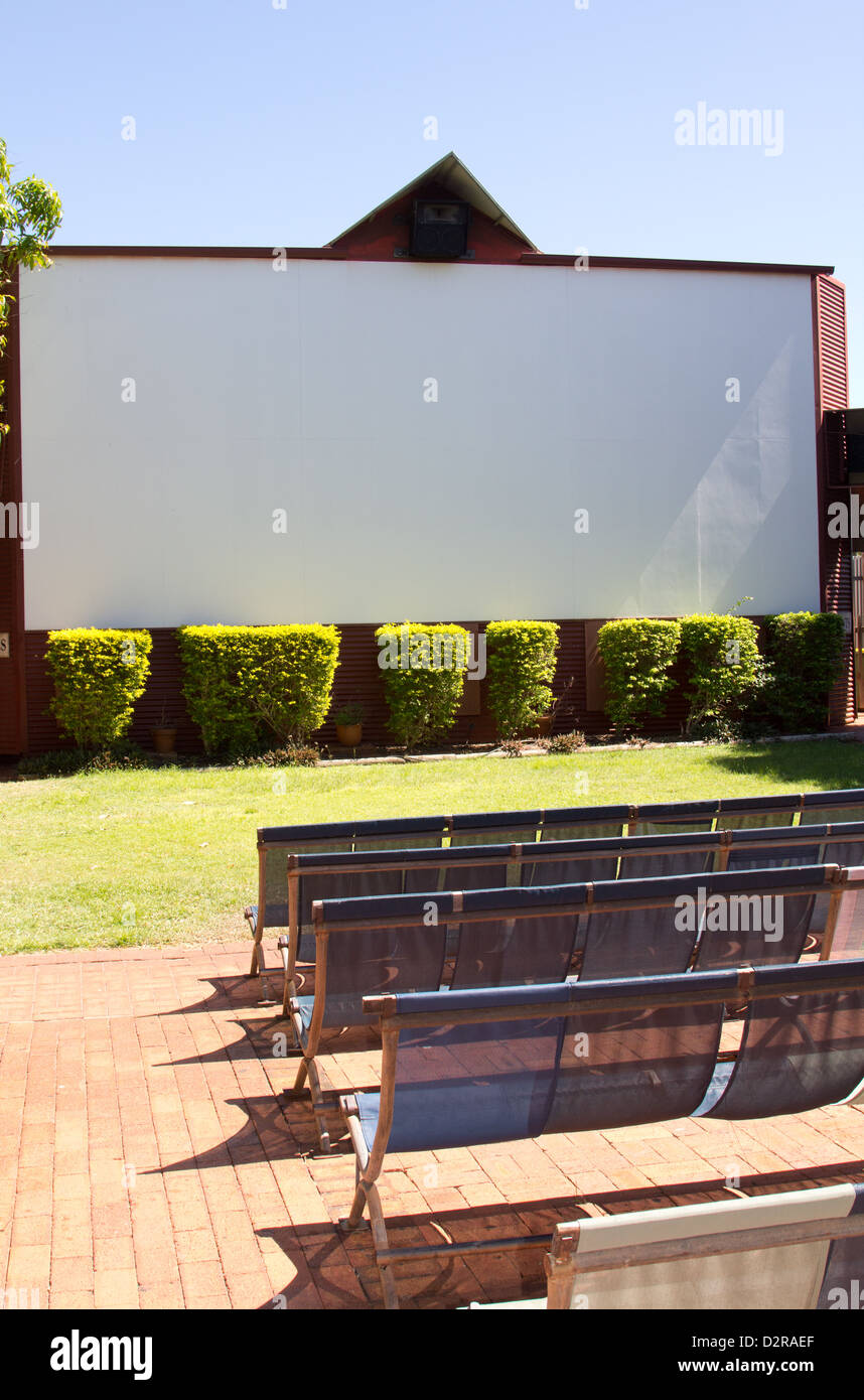 Soleil Photos cinéma en plein air, Broome, Australie Banque D'Images