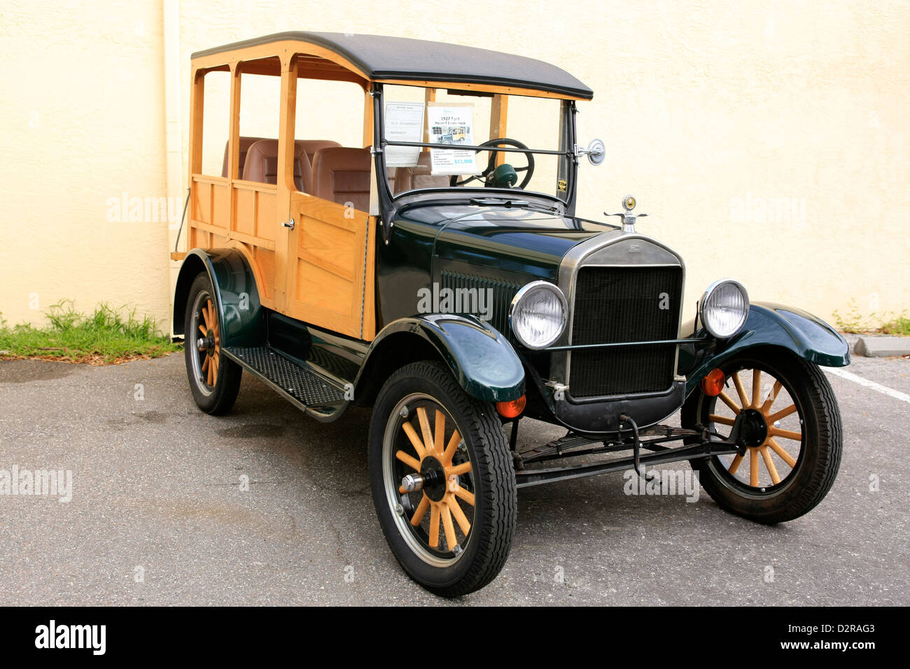 American 1927 Ford Model T Depot-chariot, à la fierté et la joie de Sarasota en Floride car show Banque D'Images