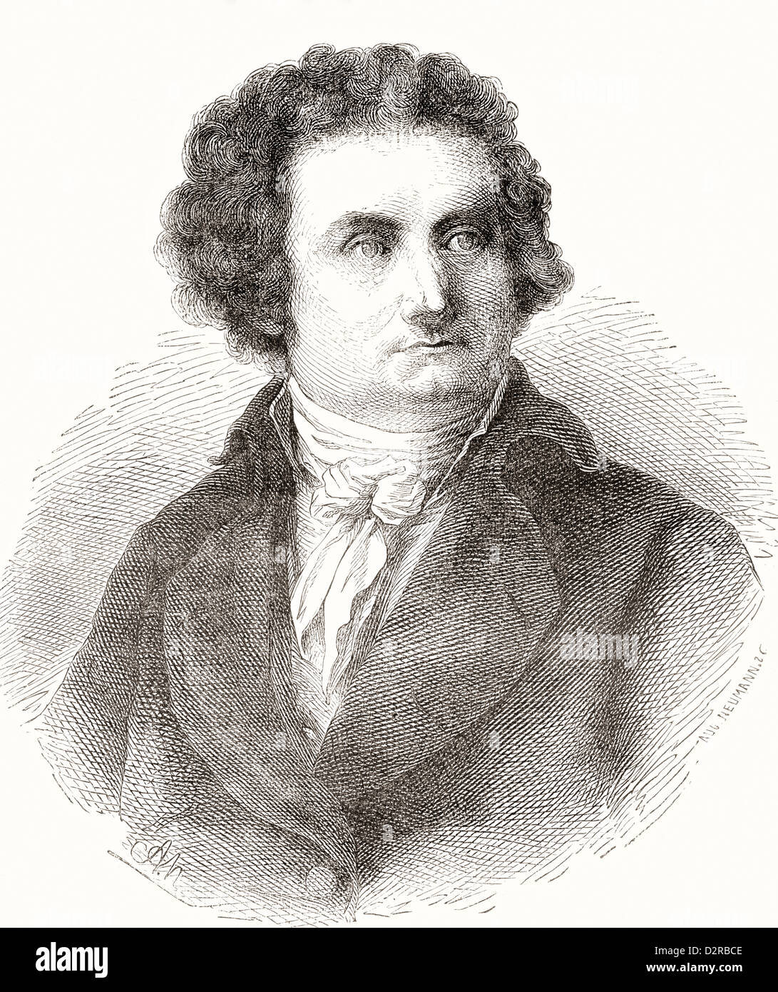 August Wilhelm Iffland, 1759 - 1814. Acteur et auteur dramatique allemand. Banque D'Images