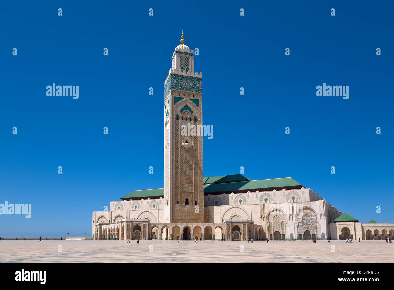 Mosquée Hassan II Casablanca Maroc Banque D'Images