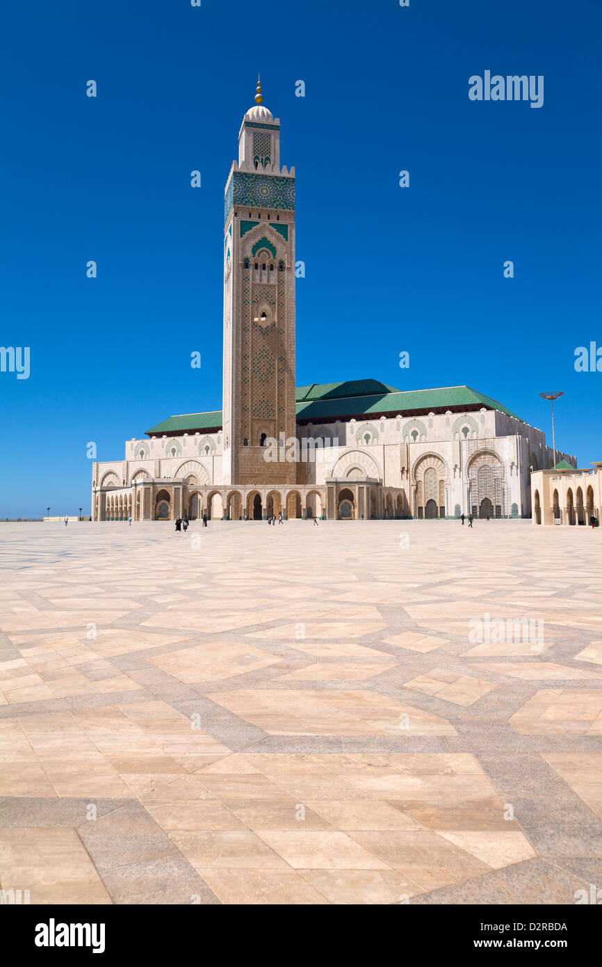 Mosquée Hassan II Casablanca Maroc Banque D'Images