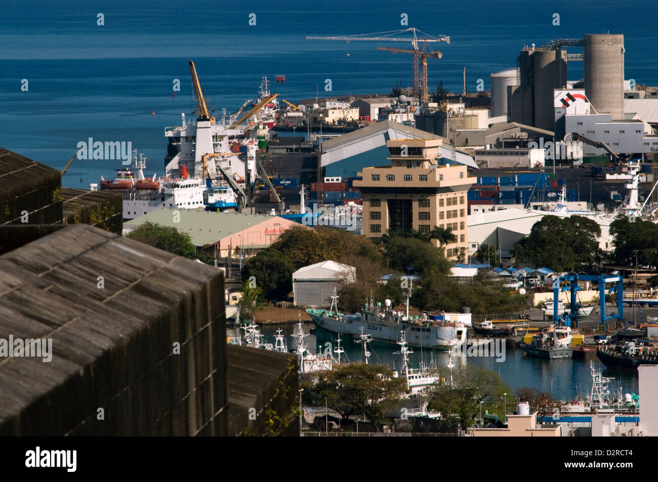 Fort Adélaïde et vue sur la ville, Port Louis, ile Maurice Banque D'Images