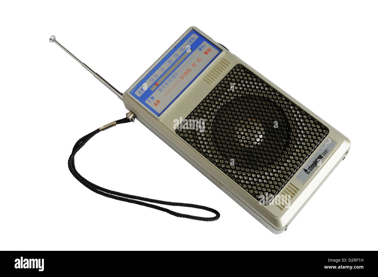 Un Steepletone SAB7 pocket radio depuis le début des années 80 Photo Stock  - Alamy