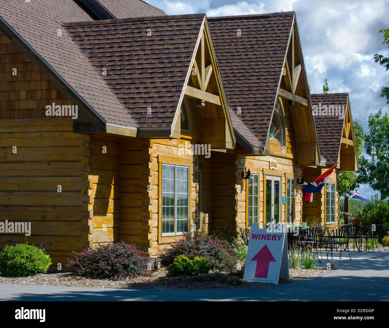 Harbour Ridge Winery à Egg Harbor, Wisconsin Banque D'Images