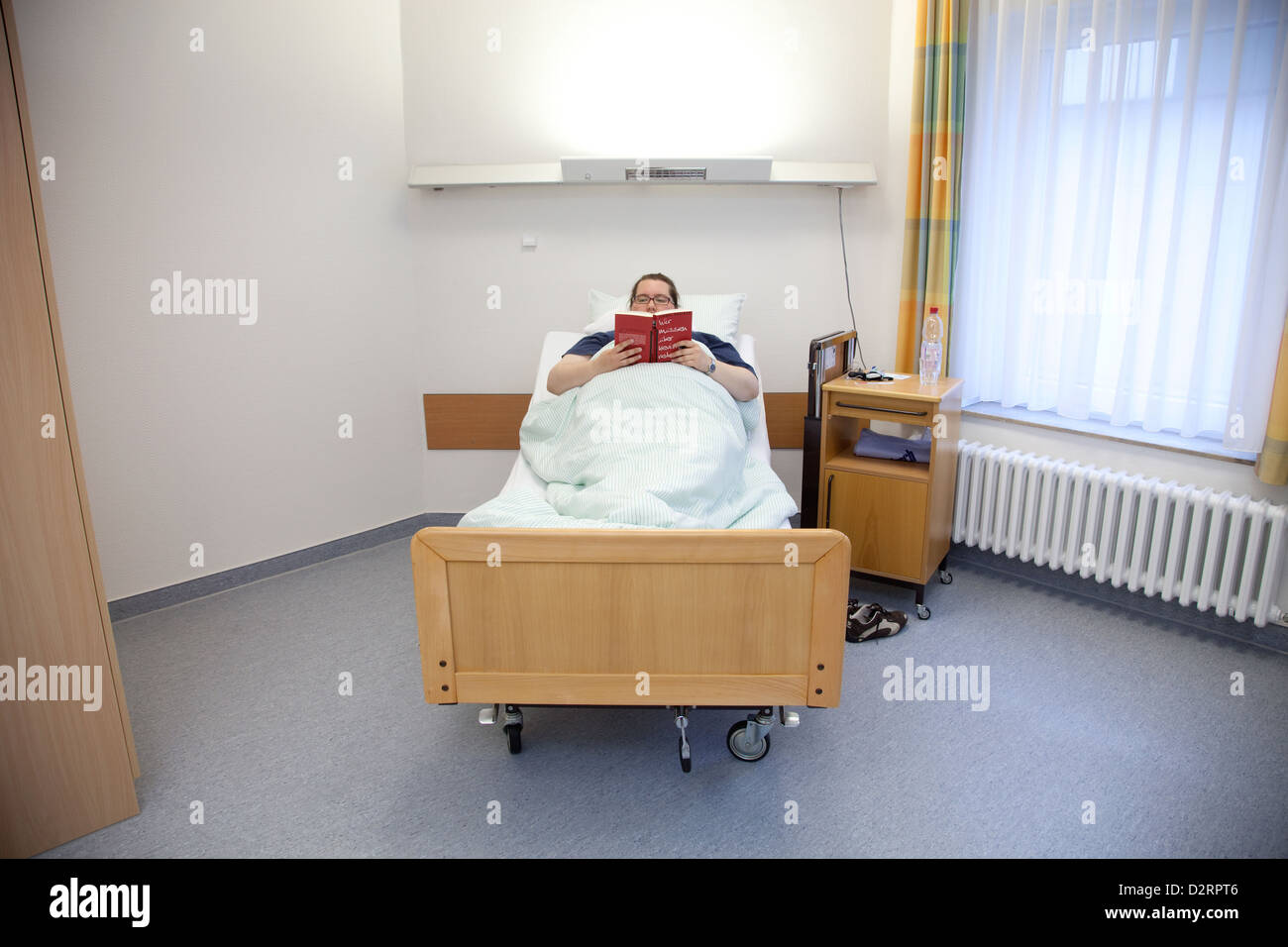 Essen, Allemagne, le patient est dans une chambre privée à l'hôpital Banque D'Images