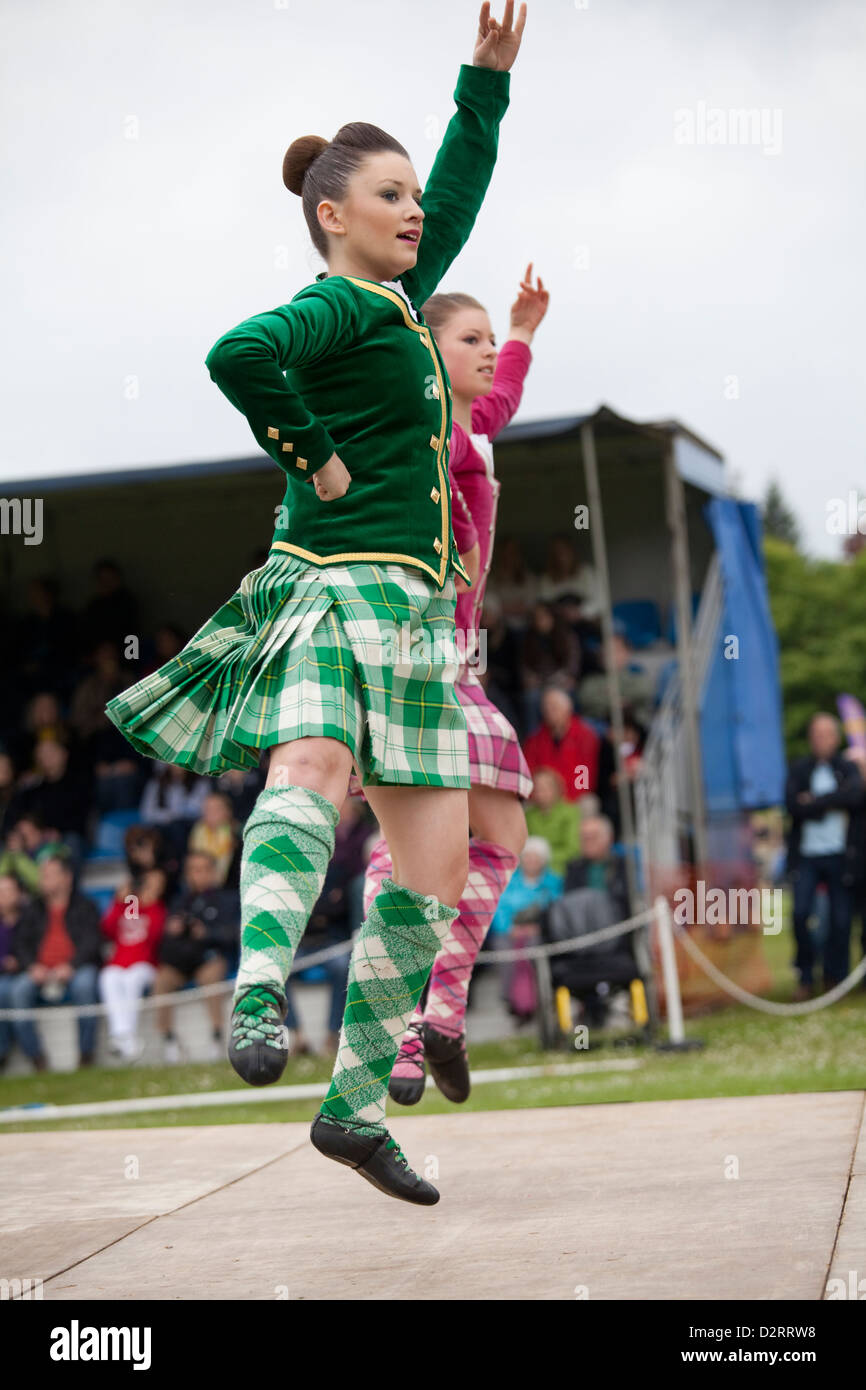 Scottish Highland Dancers Banque D'Images