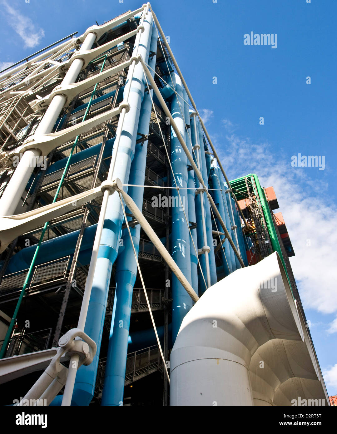 Centre Georges Pompidou conçu par Renzo Piano, Richard Rogers et Gianfranco Franchini Beaubourg Paris France Europe Banque D'Images