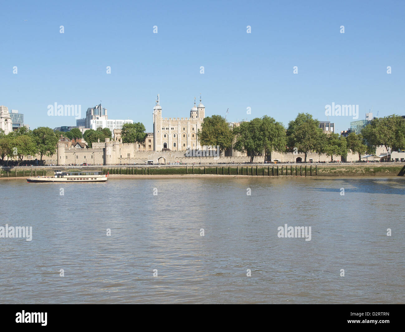 La Tour de Londres château médiéval et de l'administration pénitentiaire Banque D'Images