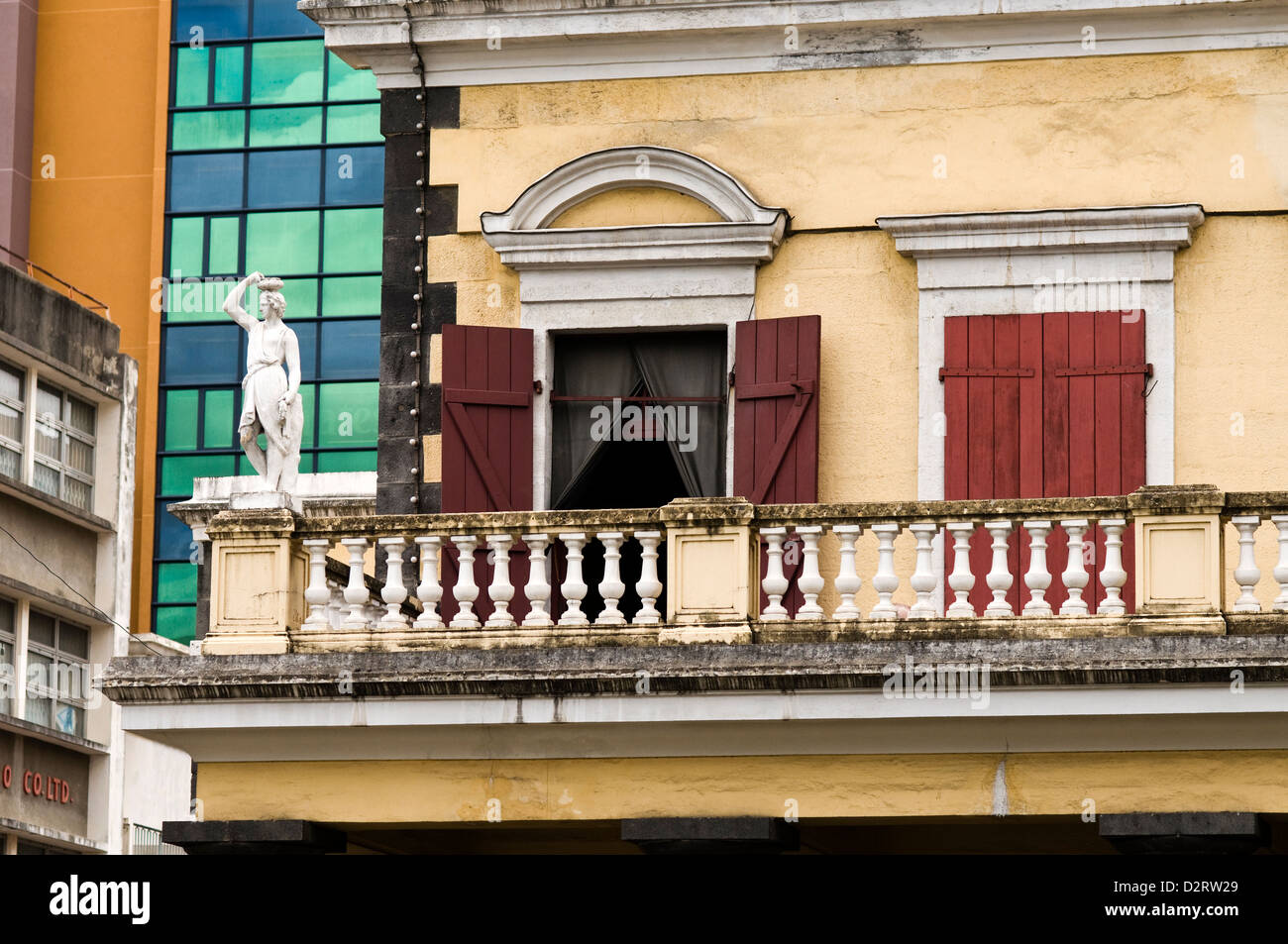 Théâtre municipal, Port Louis, ile Maurice Banque D'Images