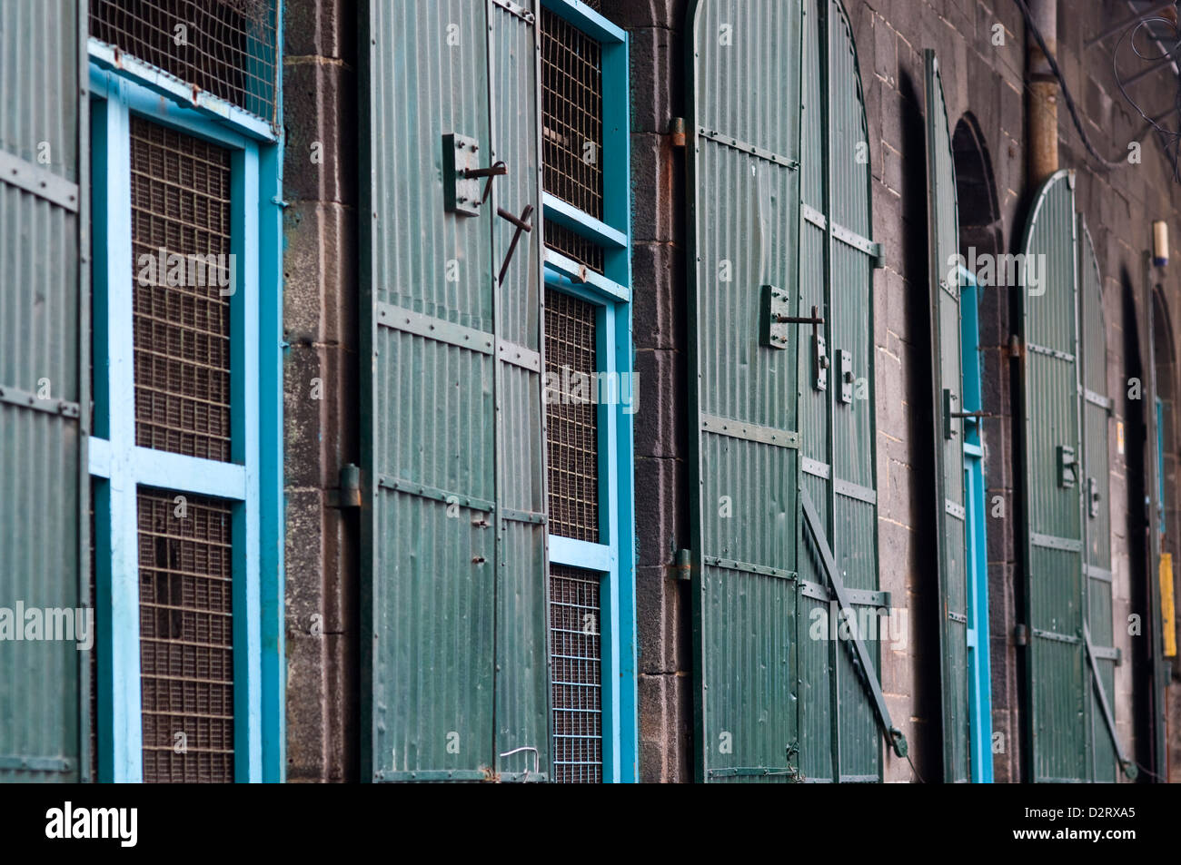 Ancienne architecture créole, Port Louis, ile Maurice Banque D'Images
