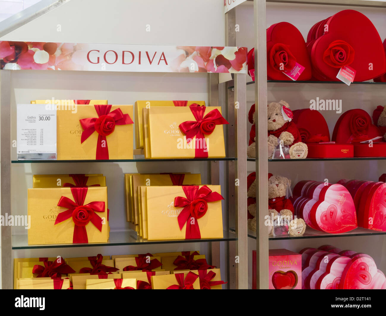 Du grand magasin Macy's Valentine's Day Afficher, NYC Banque D'Images