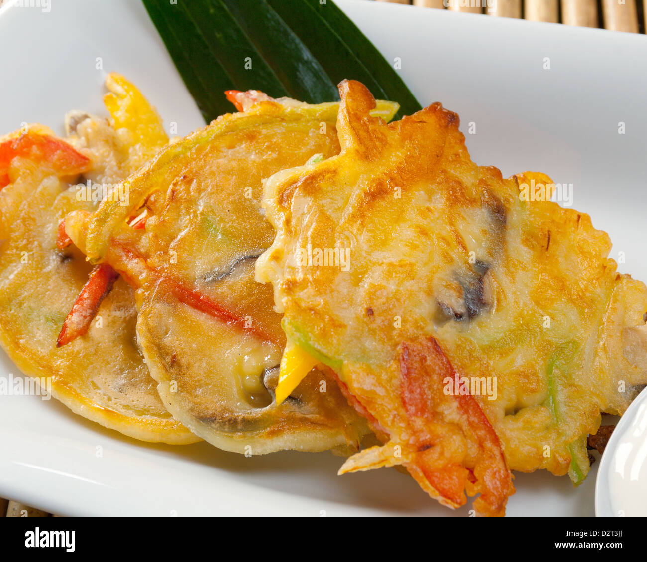 Pancakes japonais closeup Banque D'Images