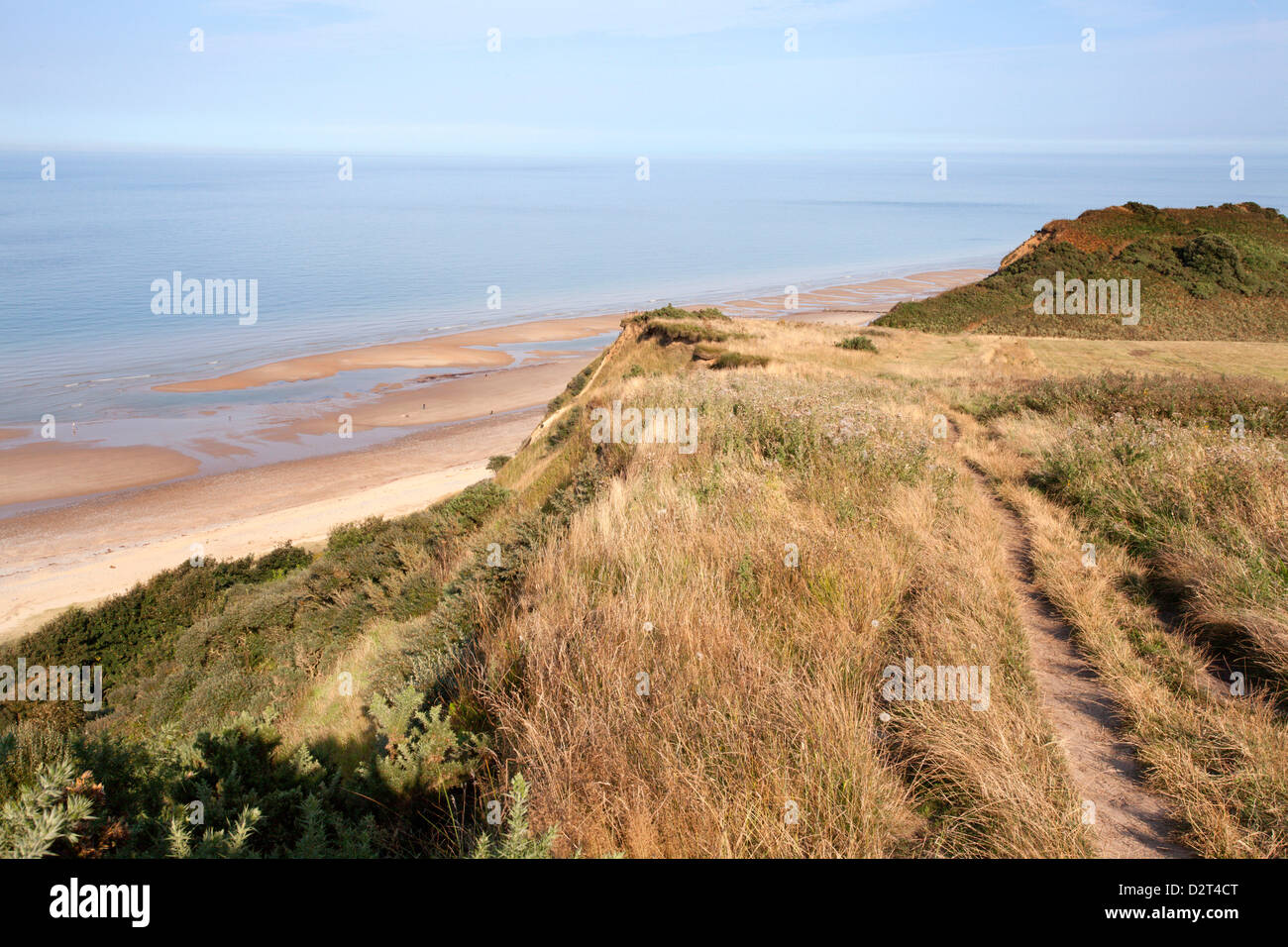 Chemin de la falaise pour Overstran Cromer, Norfolk, Angleterre, Royaume-Uni, Europe Banque D'Images