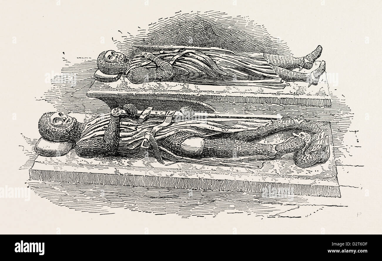 Tombes de TEMPLIERS LONDRES Banque D'Images