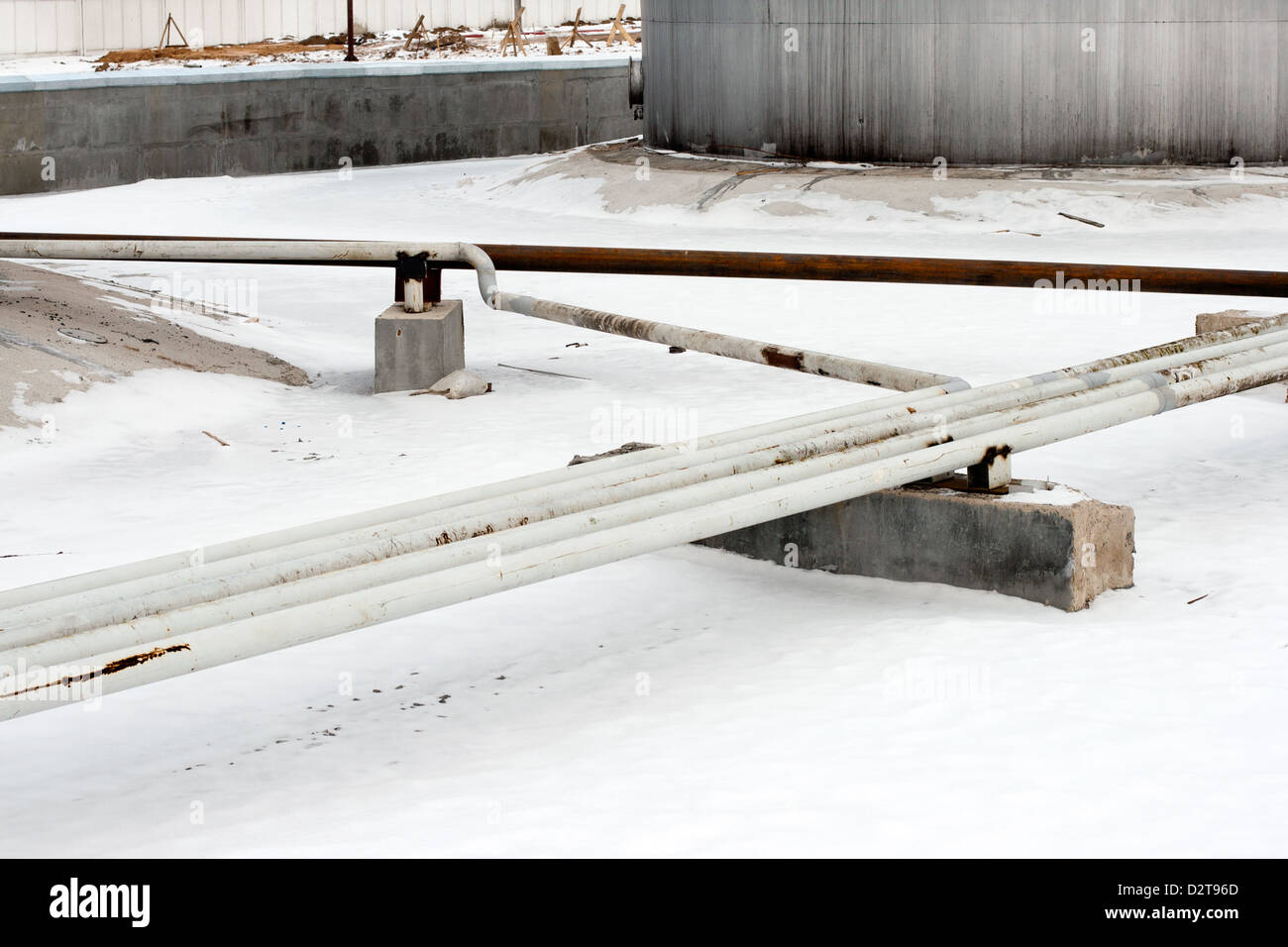 Les pipelines industriels Banque D'Images