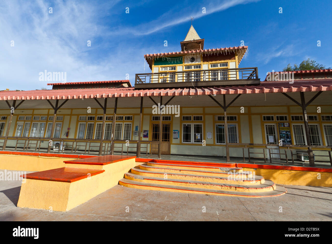 Zocalo (place du village), Santa Rosalia, Golfe de Californie (Mer de Cortez), Baja California Sur, au Mexique, en Amérique du Nord Banque D'Images