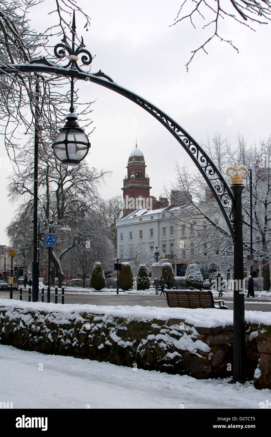 Leamington Spa en hiver, UK Banque D'Images