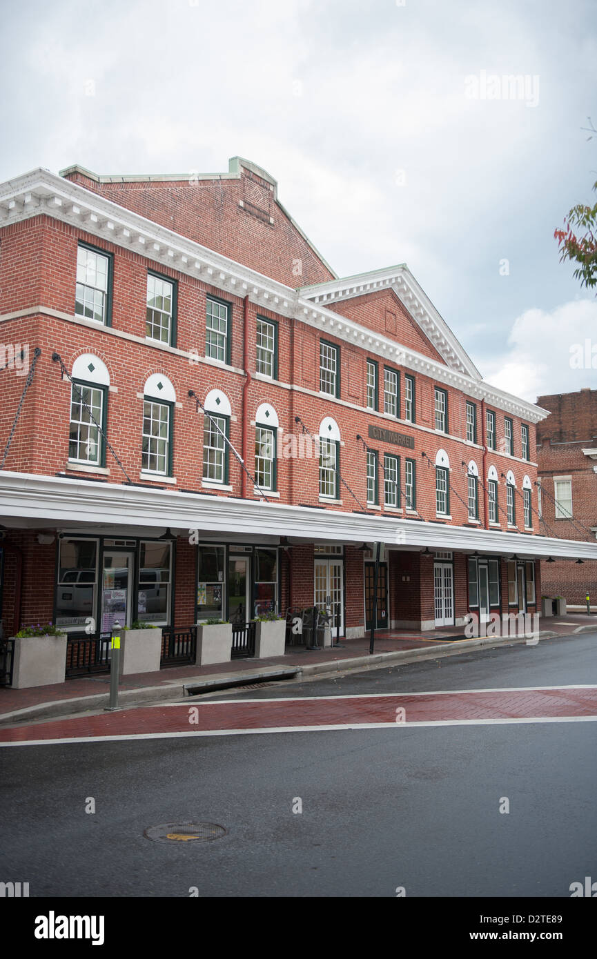 Marché de la ville de Roanoke, Virginie Banque D'Images