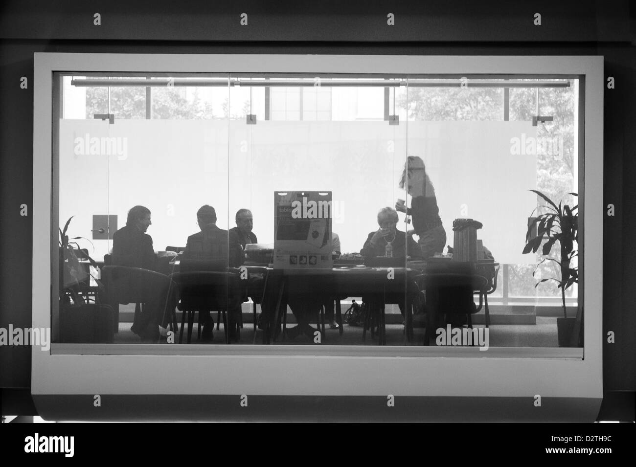 John Hopkins Bloomberg School of public health, réunion de bureau Banque D'Images