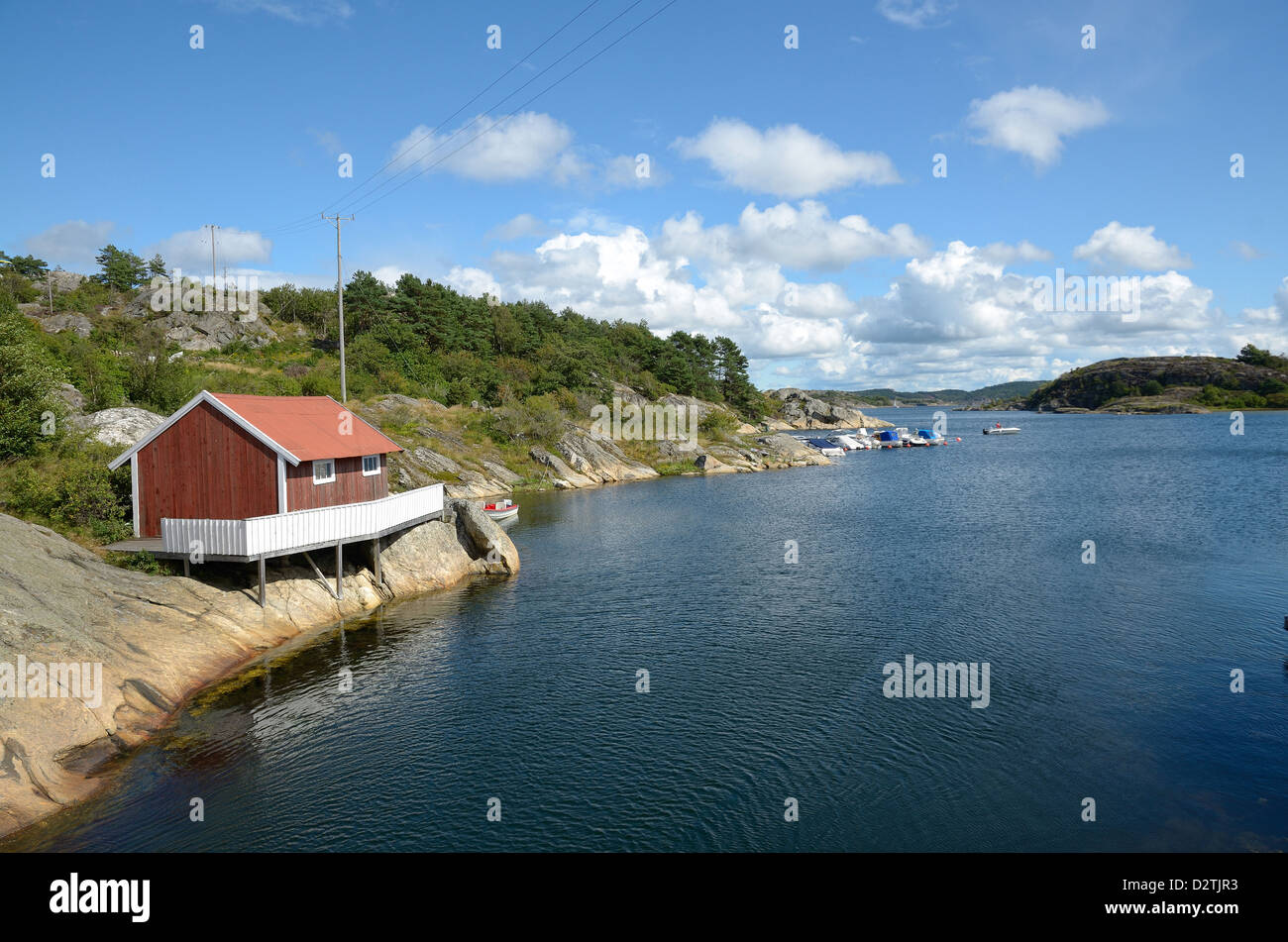 Un paysage de mer dans l'ouest de la Suède Banque D'Images