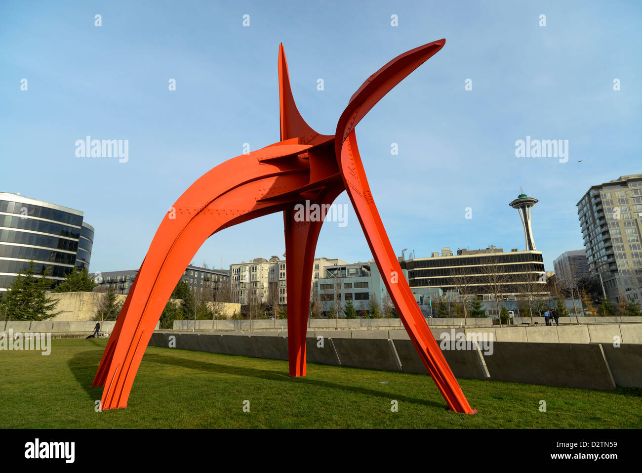 La sculpture de l'Aigle d'Alexander Calder à l'Olympic Sculpture Park, Seattle, USA Banque D'Images