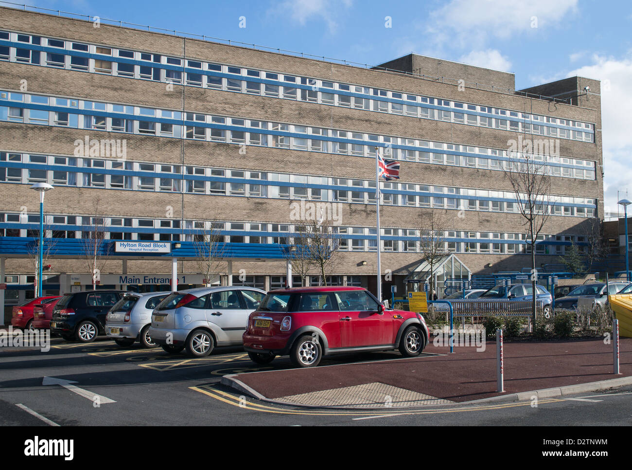 Hylton Road Block Sunderland Royal Hospital North East England UK Banque D'Images