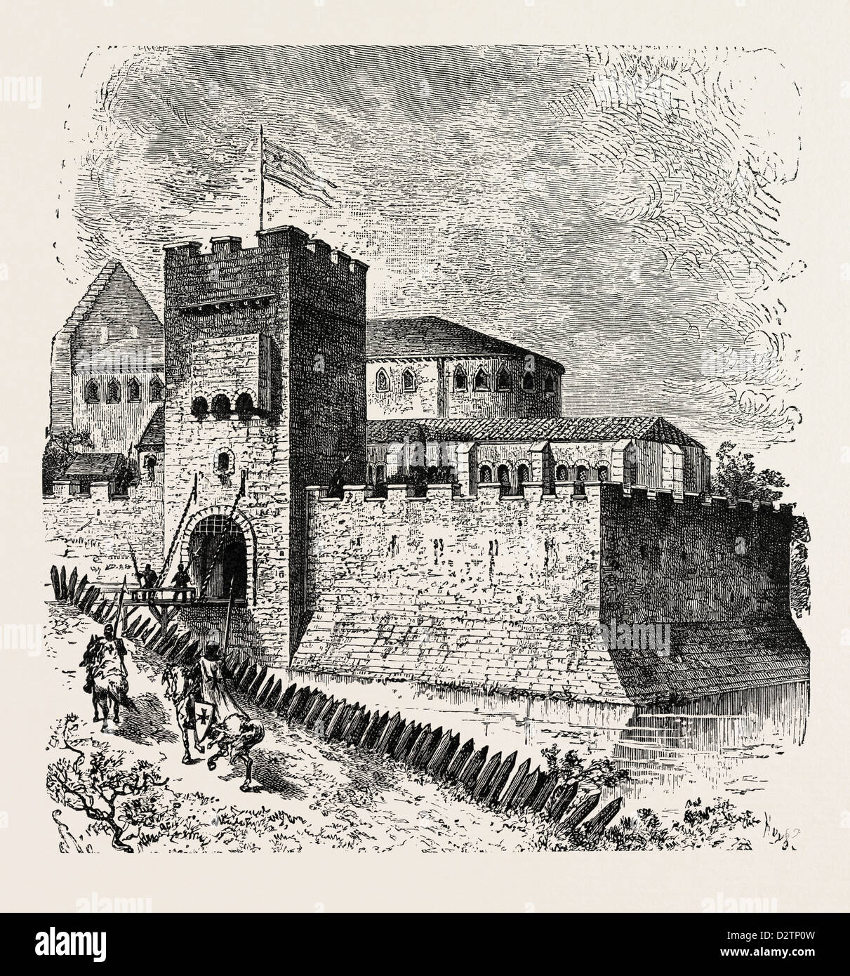 Une résidence DES TEMPLIERS. Banque D'Images