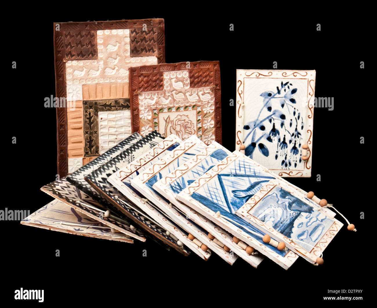 Sélection de l'Afrique de l'artisane mur Banque D'Images