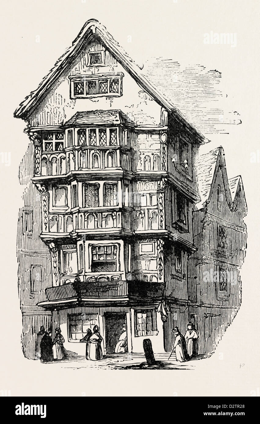 Xve siècle CHAMBRE Fleet Street LONDRES Banque D'Images