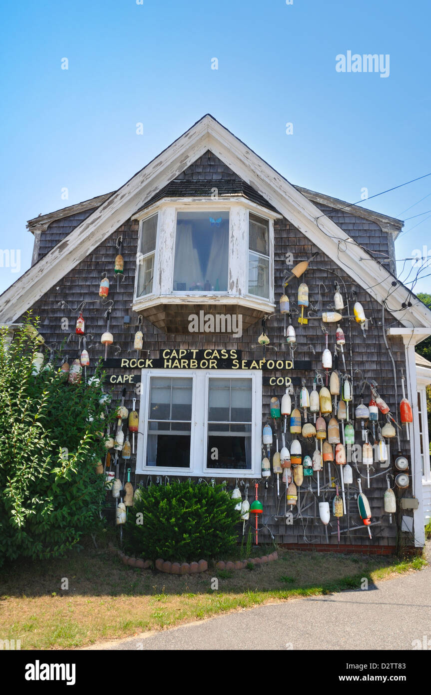 Cap't Cass Rock Harbour Seafood Restaurant, Orleans, Cape Cod, Massachusetts, USA Banque D'Images