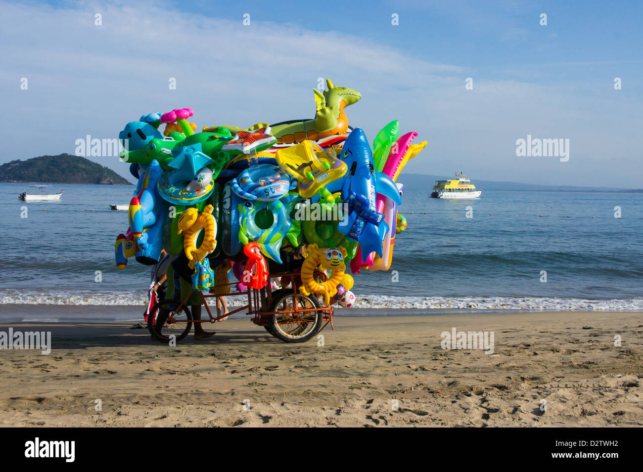 Scène de plage Mexique Nayarit Banque D'Images