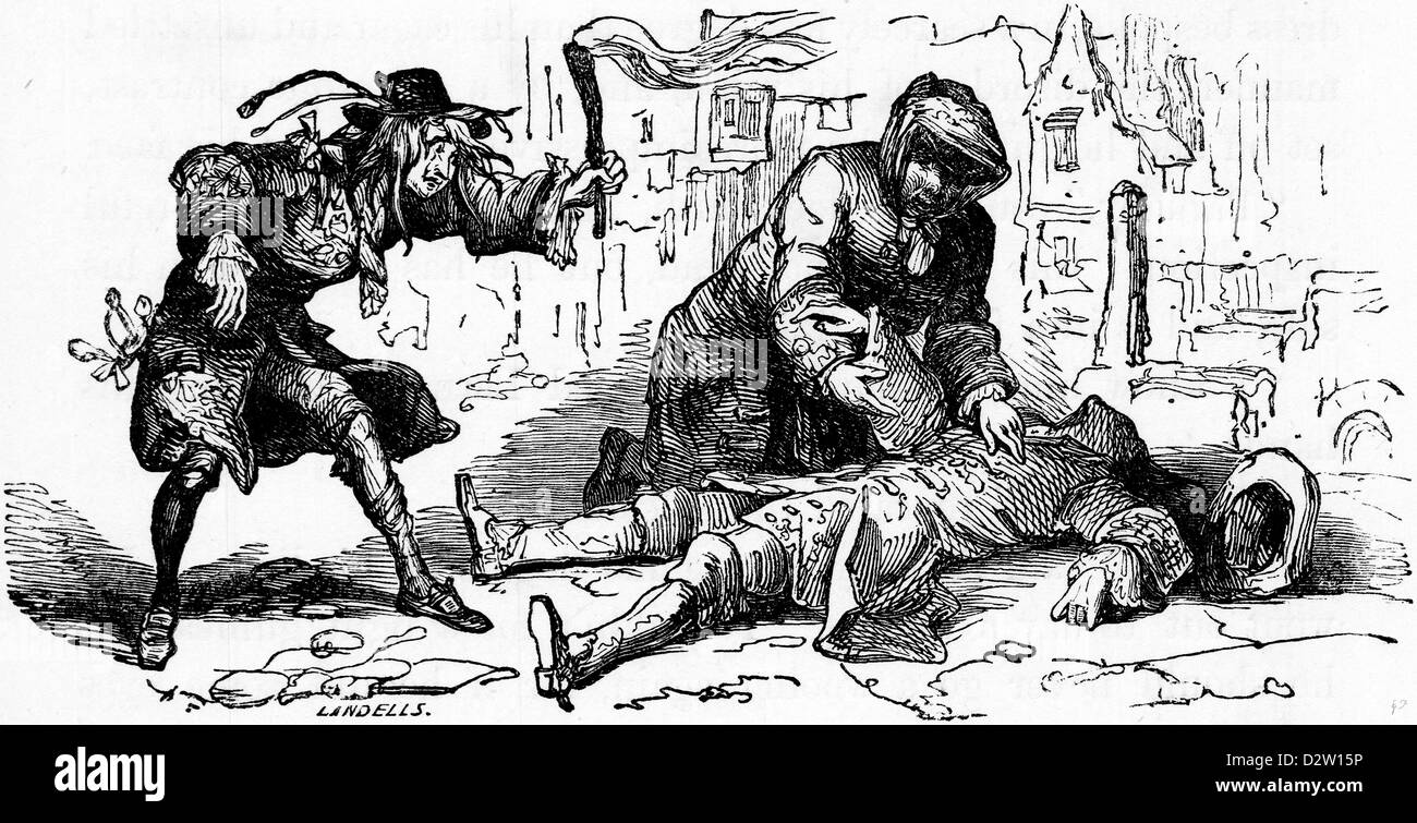 Charles Dickens Barnaby Rudge illustration 1841 19e siècle Banque D'Images