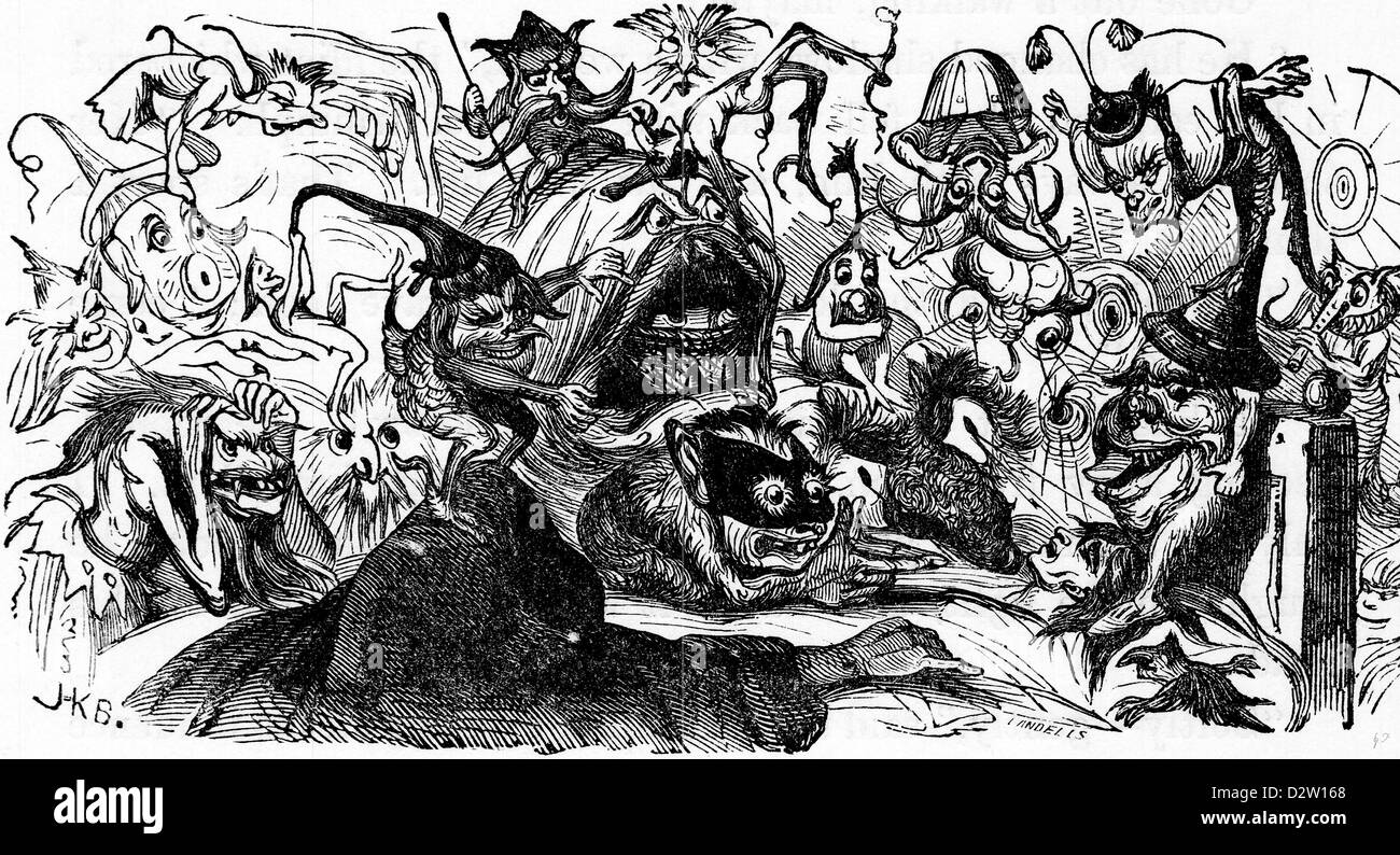 Charles Dickens Barnaby Rudge illustration 1841 19e siècle Banque D'Images