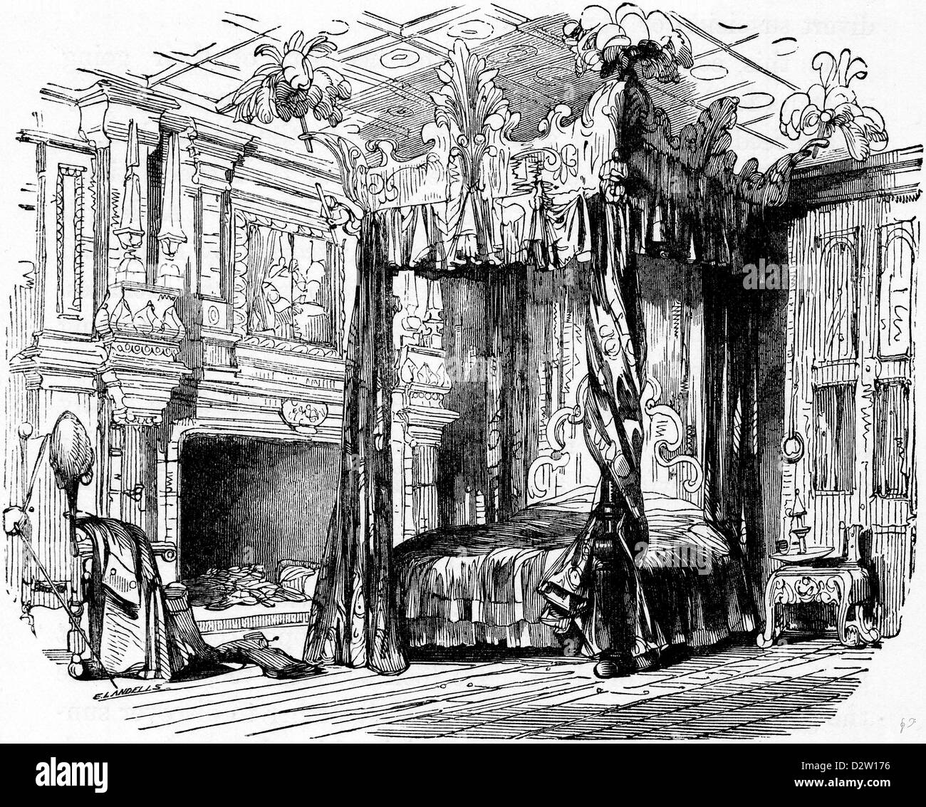 Charles Dickens Barnaby Rudge illustration 1841 19e siècle Banque D'Images