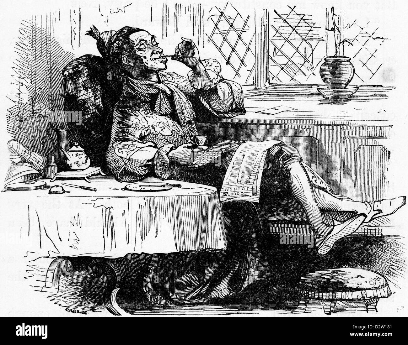 Charles Dickens Barnaby Rudge illustration 1841 19e siècle Banque D'Images