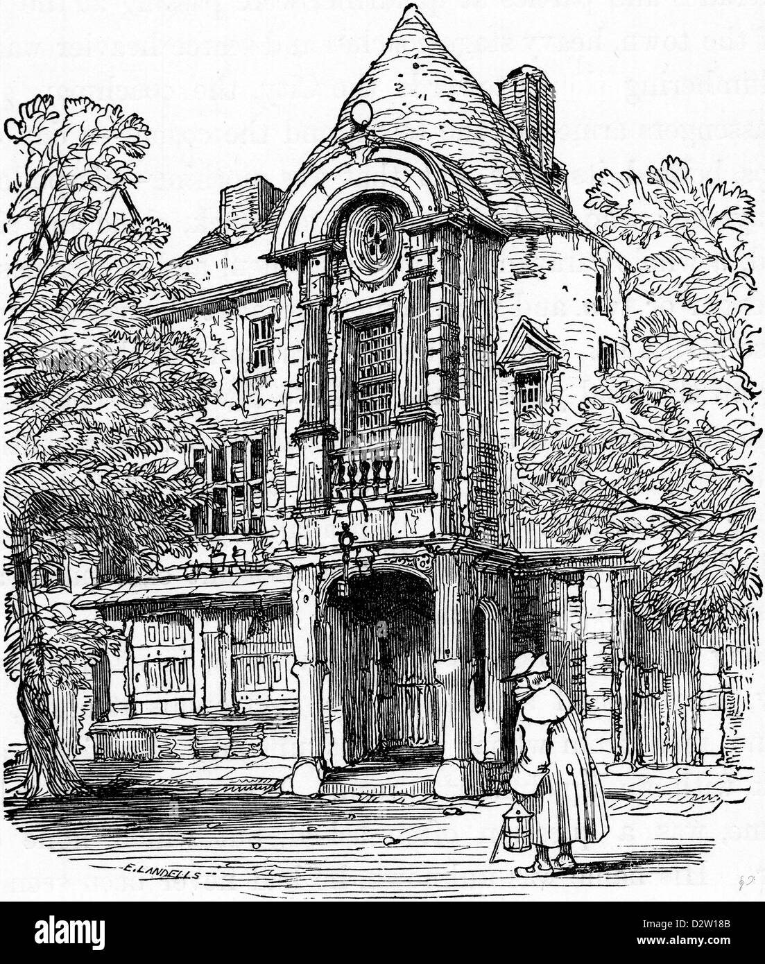 Charles Dickens Barnaby Rudge illustration 1841 19e siècle Banque D'Images