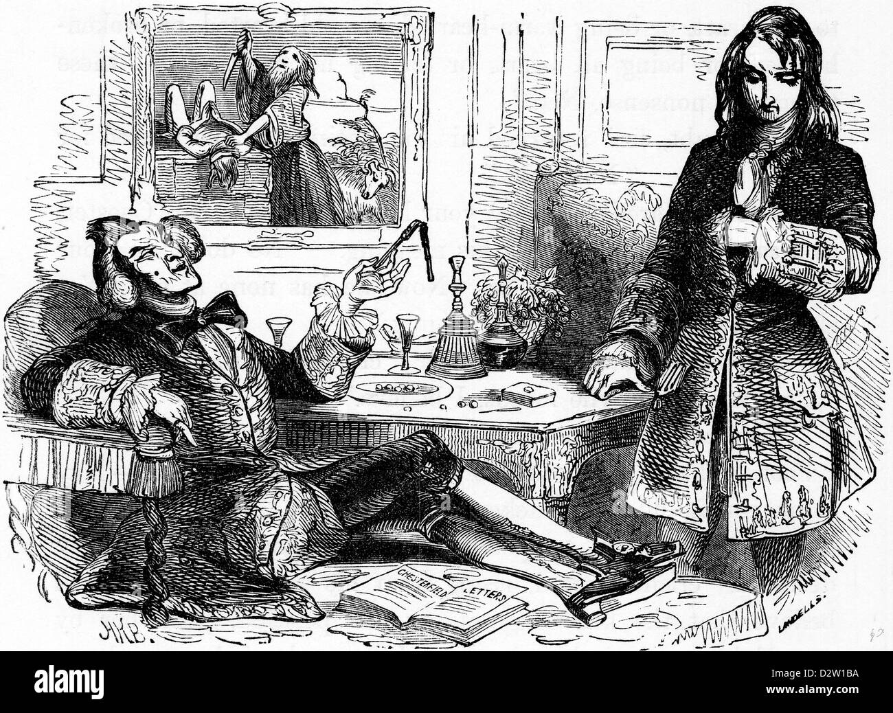 Charles Dickens Barnaby Rudge illustration 1841 19e siècle Banque D'Images