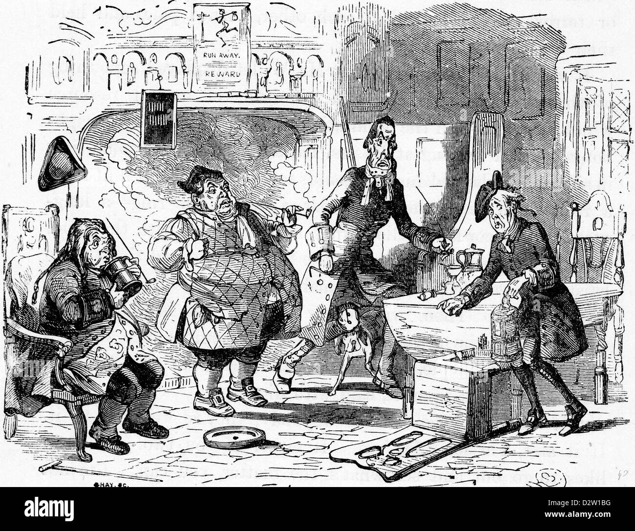 Charles Dickens Barnaby Rudge illustration 1841 19e siècle Banque D'Images