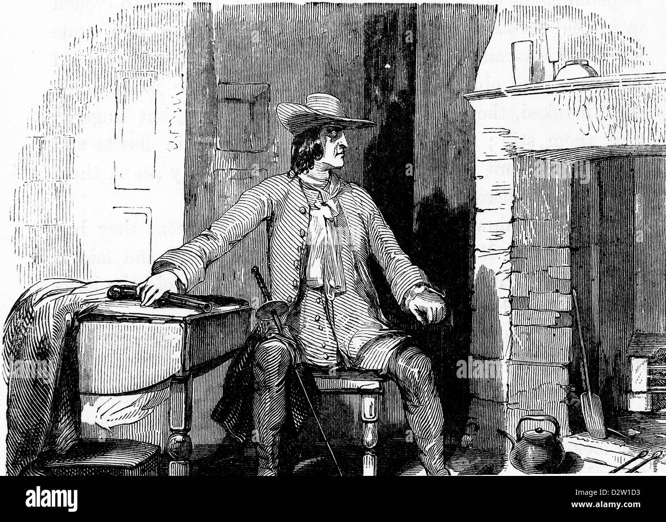 Charles Dickens Barnaby Rudge illustration 1841 19e siècle Banque D'Images