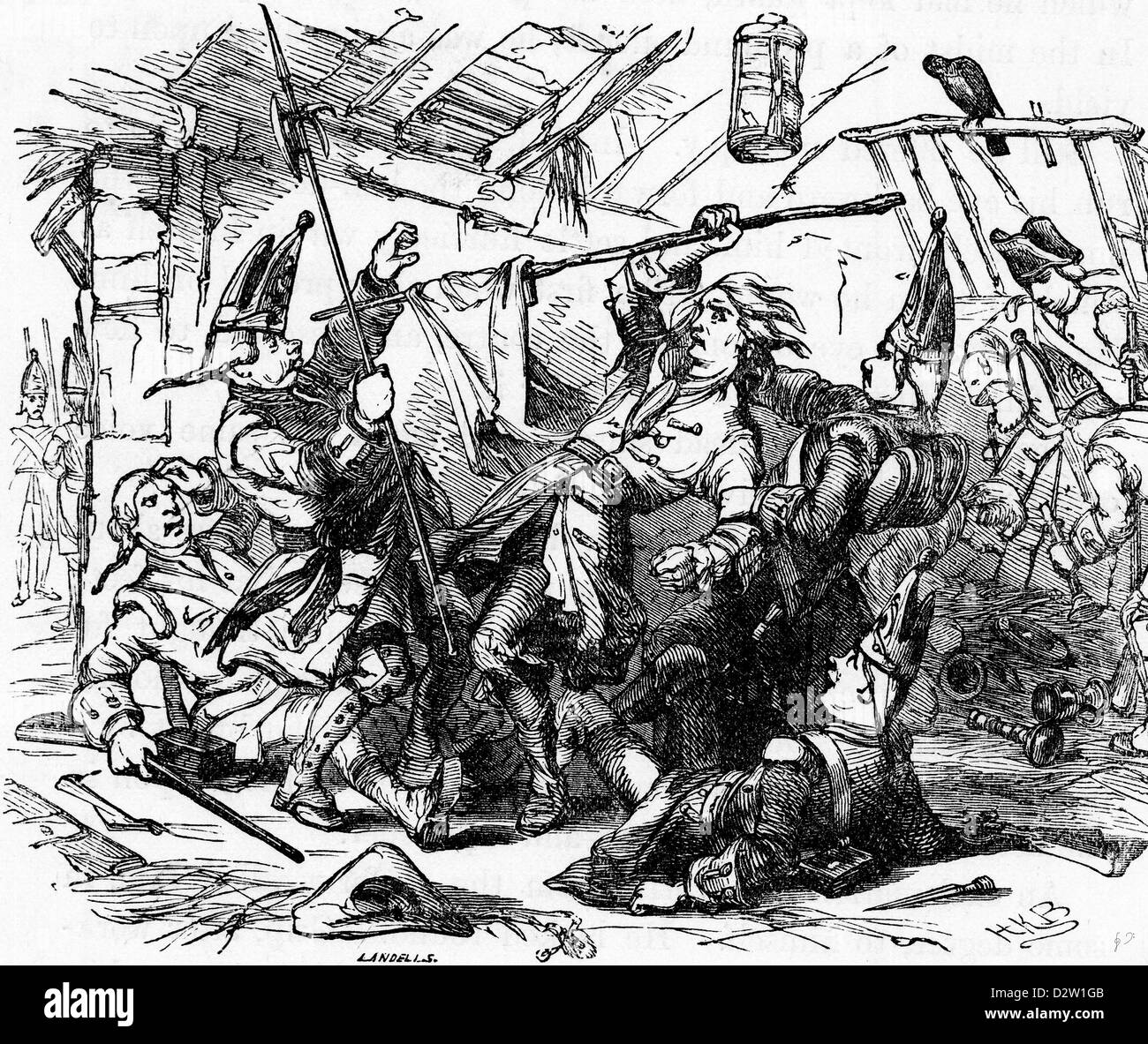 Charles Dickens Barnaby Rudge illustration 1841 19e siècle Banque D'Images