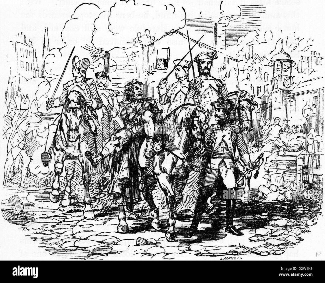 Charles Dickens Barnaby Rudge illustration 1841 19e siècle Banque D'Images