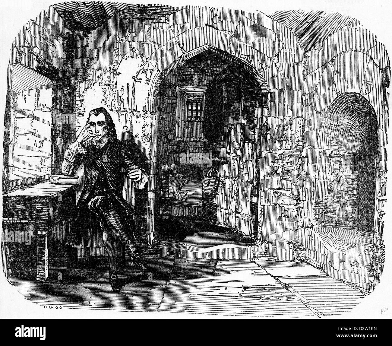 Charles Dickens Barnaby Rudge illustration 1841 19e siècle Banque D'Images