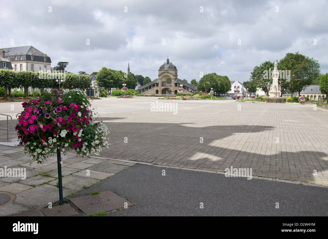 'Te' Anne d'Auray Sainte Anne d'Auray square Banque D'Images