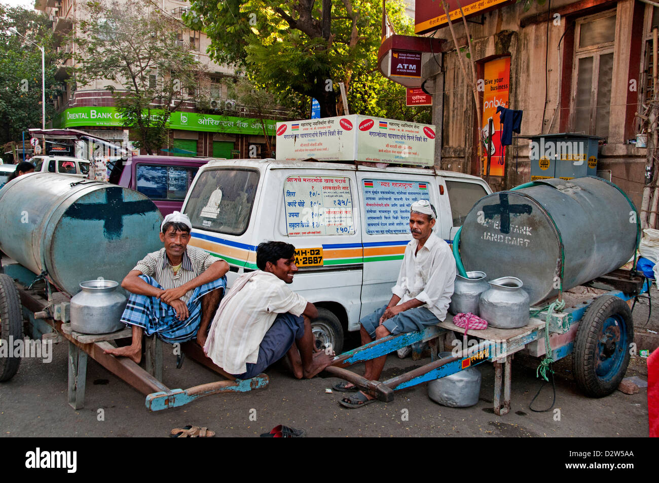 Mumbai Fort de l'eau fraîche du réservoir d'alimentation de l'Inde Banque D'Images
